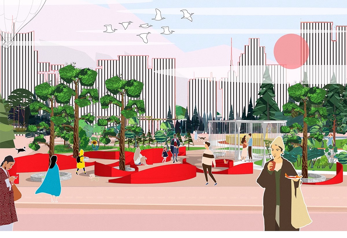 图片[20]-小清新插画风PS/AI素材库植物人物拼贴园林景观建筑分析PSD效果图-大怪兽分享
