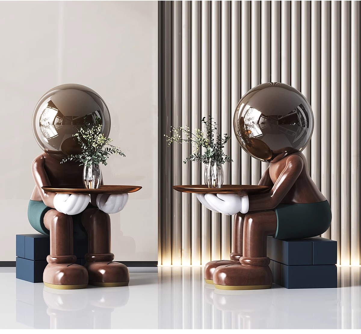 图片[34]-室内SU模型北欧创意雕塑摆件公仔现代装饰品组合挂画草图大师素材-大怪兽分享