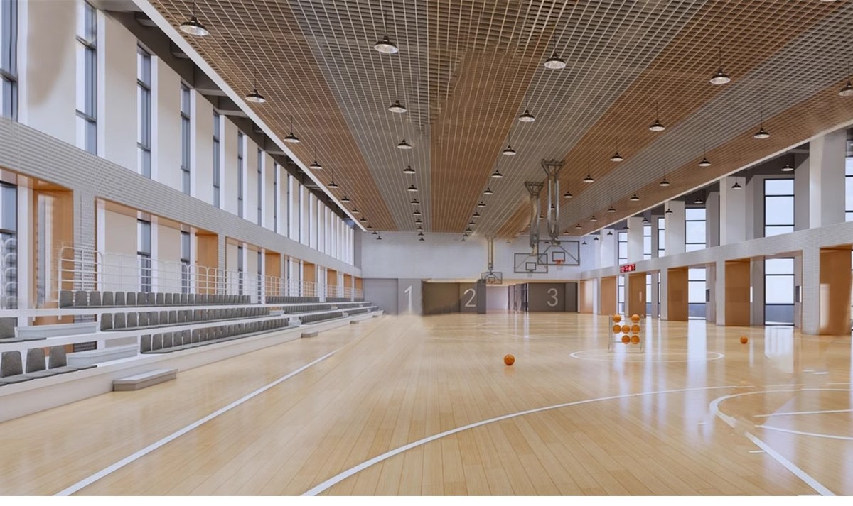 图片[23]-学校体育馆SU模型 室内运动场篮球馆网球游泳馆CAD施工图草图大师-大怪兽分享