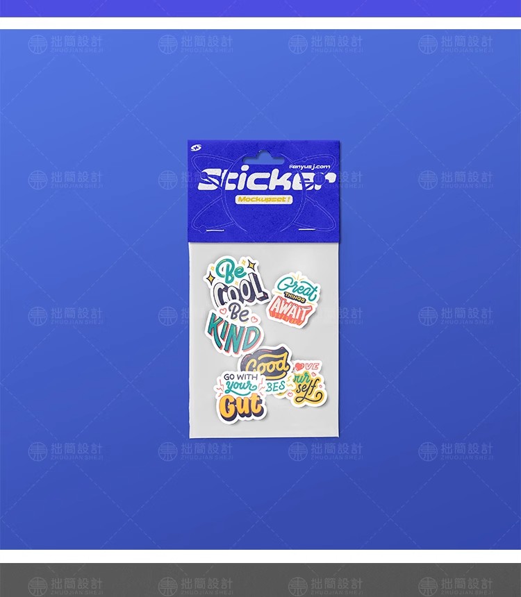 图片[9]-潮流透明褶皱塑料袋异形表情符号文创贴纸图案展示样机PS设计素材-大怪兽分享