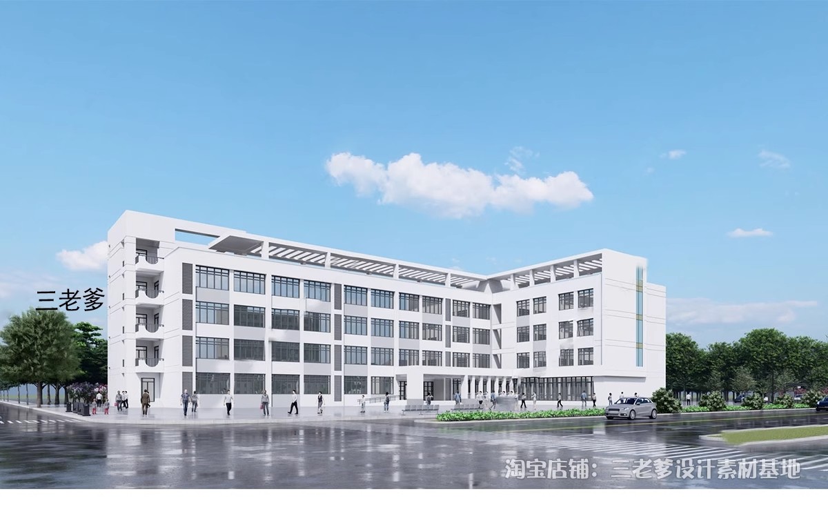 图片[23]-宿舍楼SU模型现代工厂区学校学生寝室职工公寓楼住宅建筑草图大师-大怪兽分享