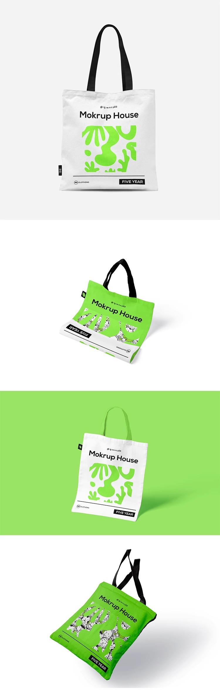图片[3]-20款帆布包购物袋环保袋手提袋效果展示贴图样机PSD设计素材模板-大怪兽分享