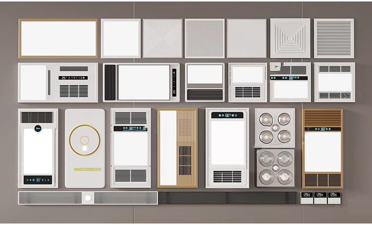 图片[23]-吊顶3D模型 天花顶棚装饰铝扣板风格集成石膏浴霸排气扇3DMAX素材-大怪兽分享
