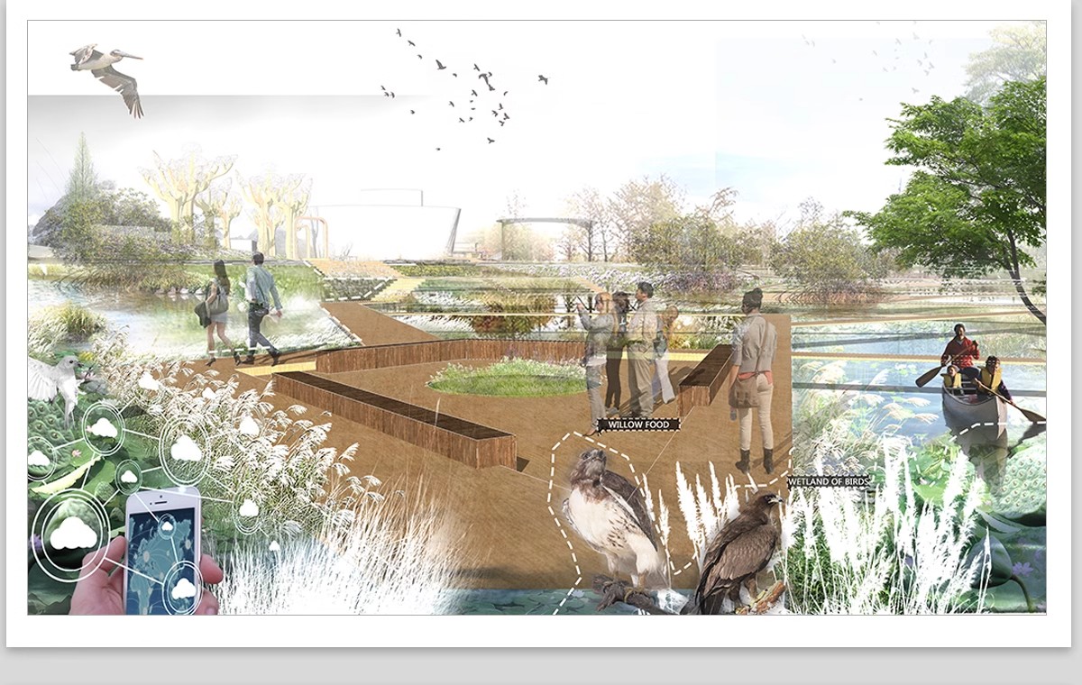 图片[23]-小清新竞赛风PS公园广场建筑景观插画风拼贴风效果图后期PSD素材-大怪兽分享