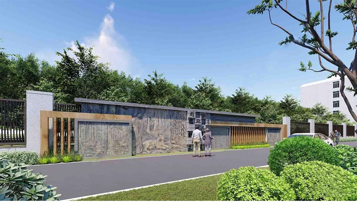 图片[23]-特色文化中式景观墙su模型小品艺术浮雕柱徽派白墙景墙庭院雕塑-大怪兽分享