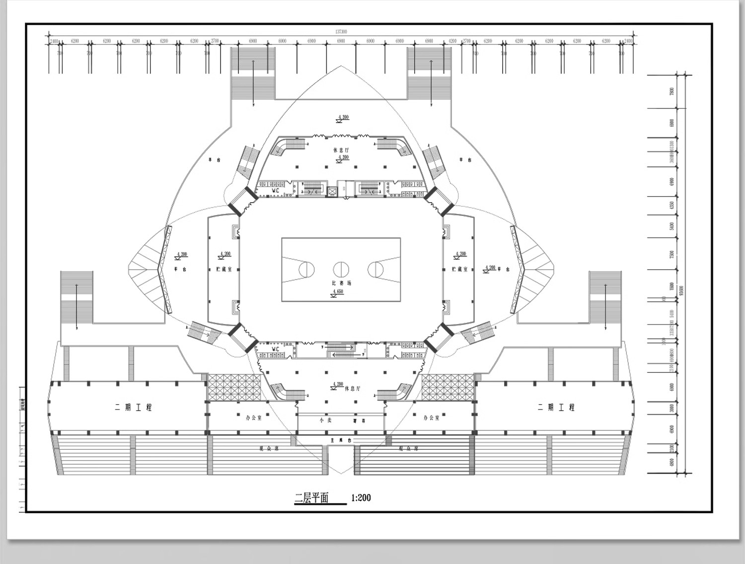 图片[23]-体育馆CAD施工图平面图篮球运动场健身中心建筑规划方案素材设计-大怪兽分享