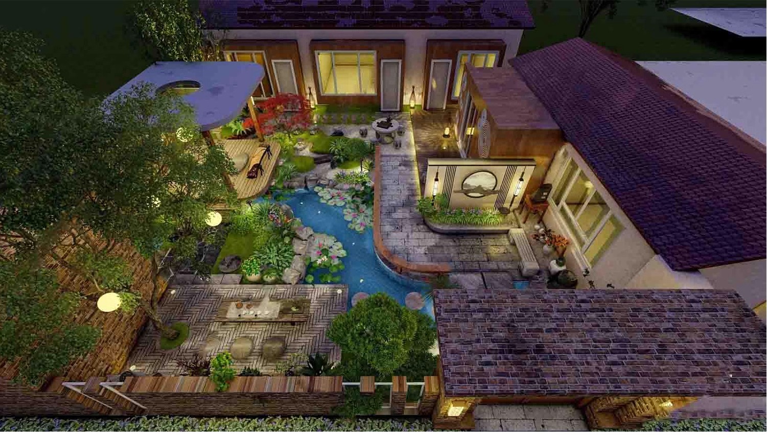 图片[21]-现代新中式庭院花园亭子会客厅铝合金景观亭铝艺休闲凉亭su模型-大怪兽分享