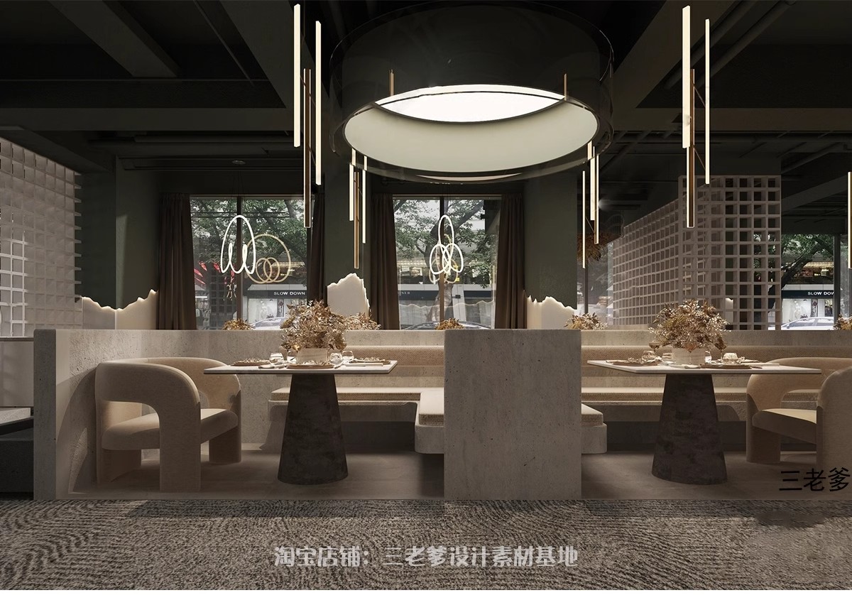 图片[23]-草图大师美式西式西餐厅港式茶餐厅餐馆餐饮店快餐厅店SU模型素材-大怪兽分享