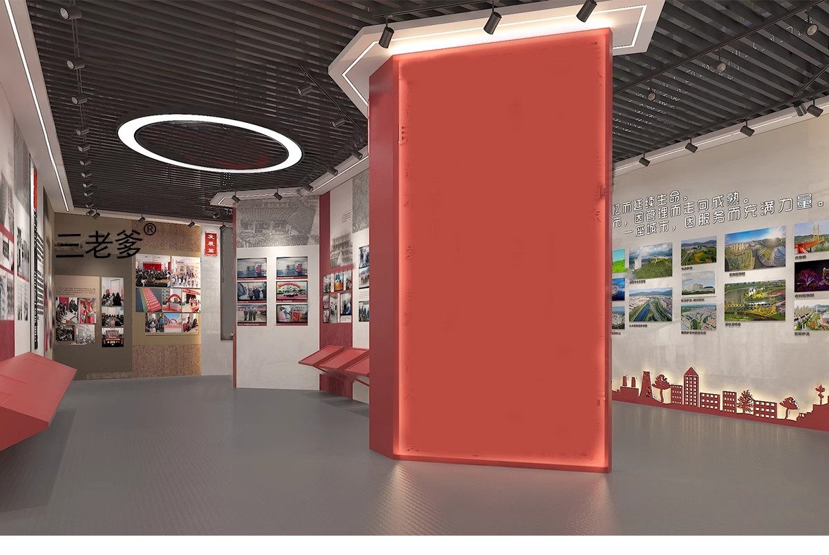 图片[20]-红色文化展厅 室内主题荣誉墙纪念馆展览馆博物馆草图大师SU模型-大怪兽分享