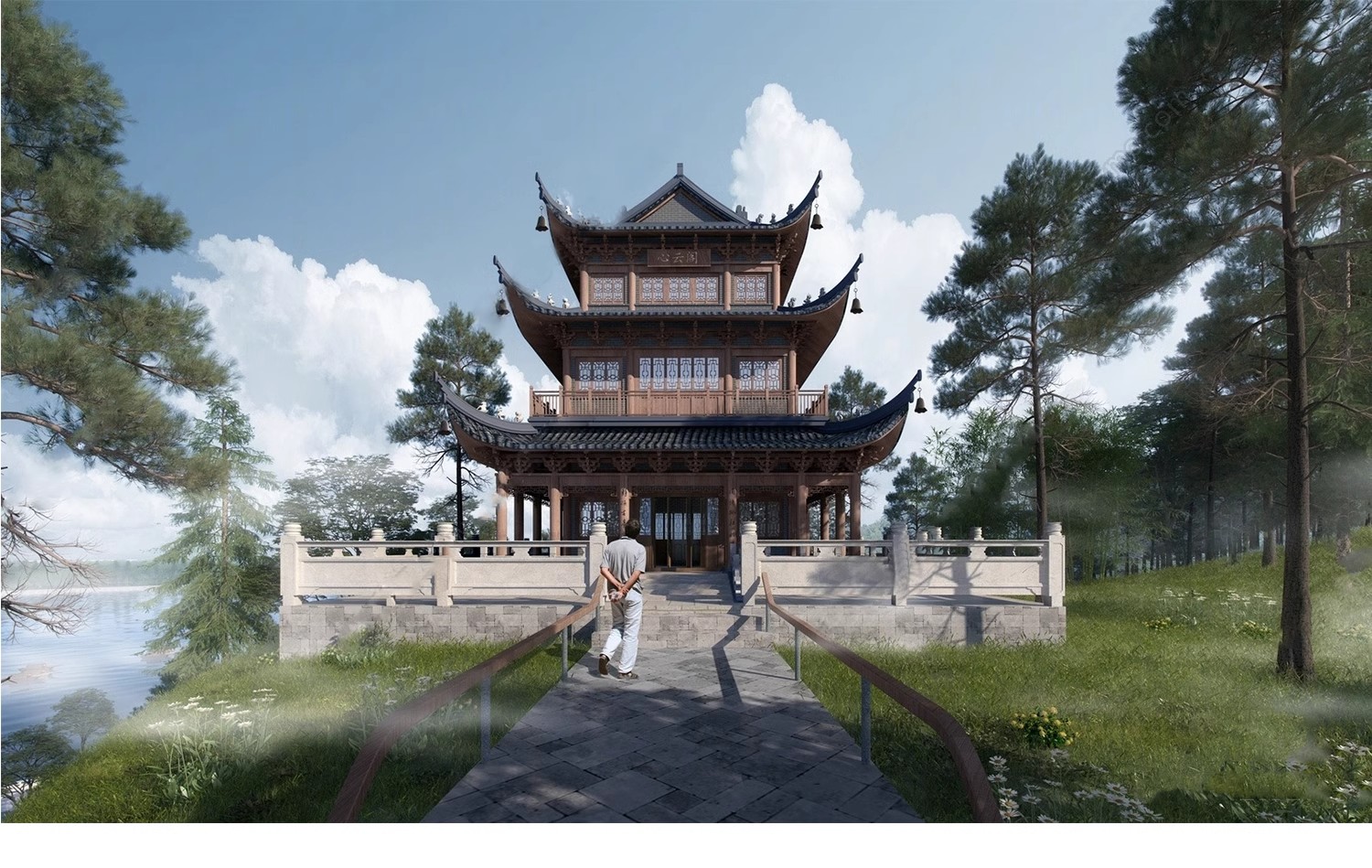 图片[23]-草图大师古建su模型 中式古建筑sketchup亭子城墙牌楼设计素材库-大怪兽分享