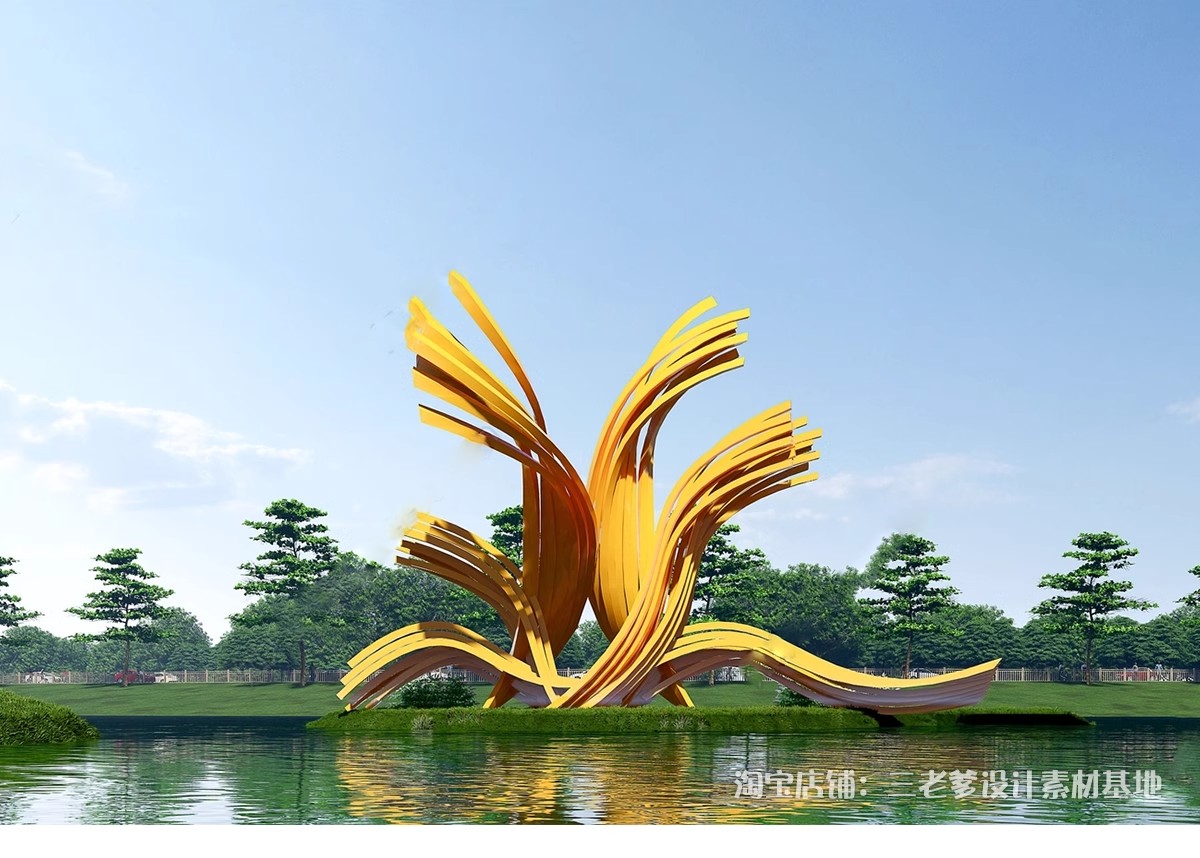 图片[24]-景观园林户外公共艺术装置SU模型 商业广场室外装饰雕塑公园小品-大怪兽分享