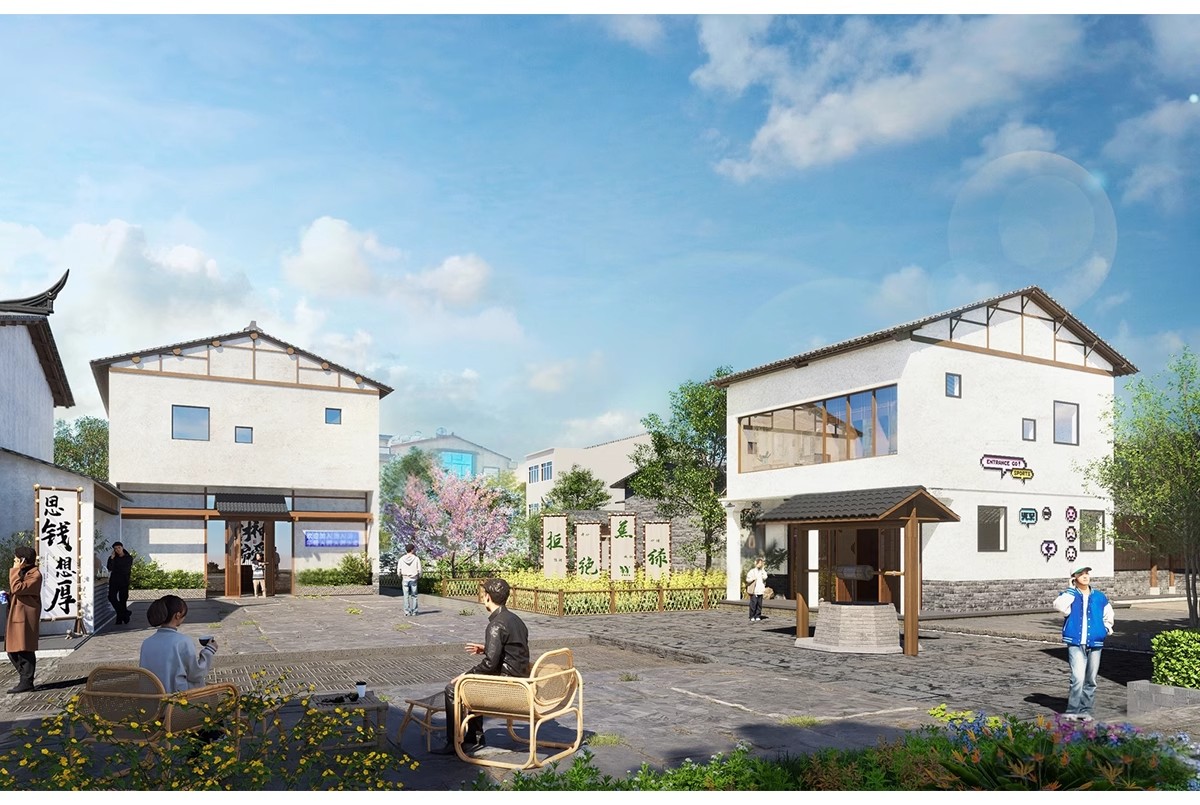图片[24]-乡村民居美丽新农村民宿民房住宅乡镇改造新中式建筑自建房su模型-大怪兽分享