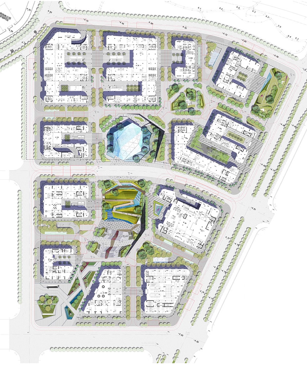 图片[28]-居住小区规划PSD总平面图设计素材 住宅园林景观PS彩色平面效果图-大怪兽分享