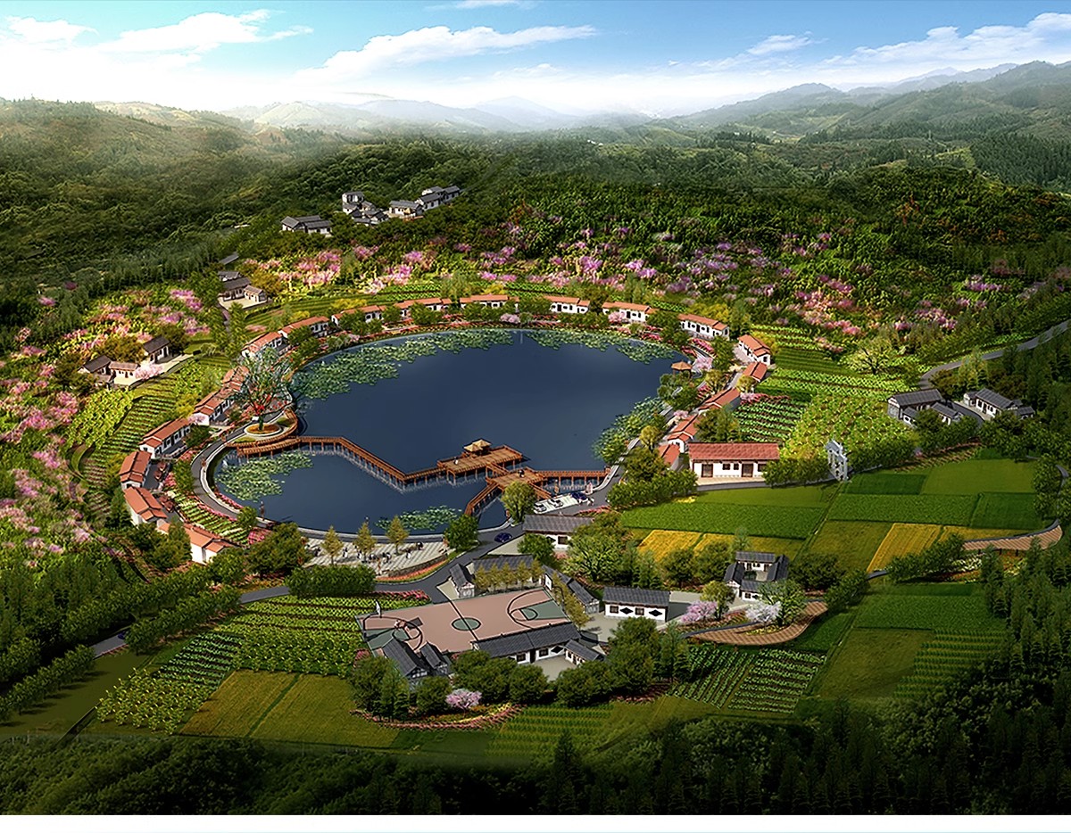 图片[23]-美丽乡村规划PS设计鸟瞰图PSD素材山地旅游度假村景观田园综合体-大怪兽分享