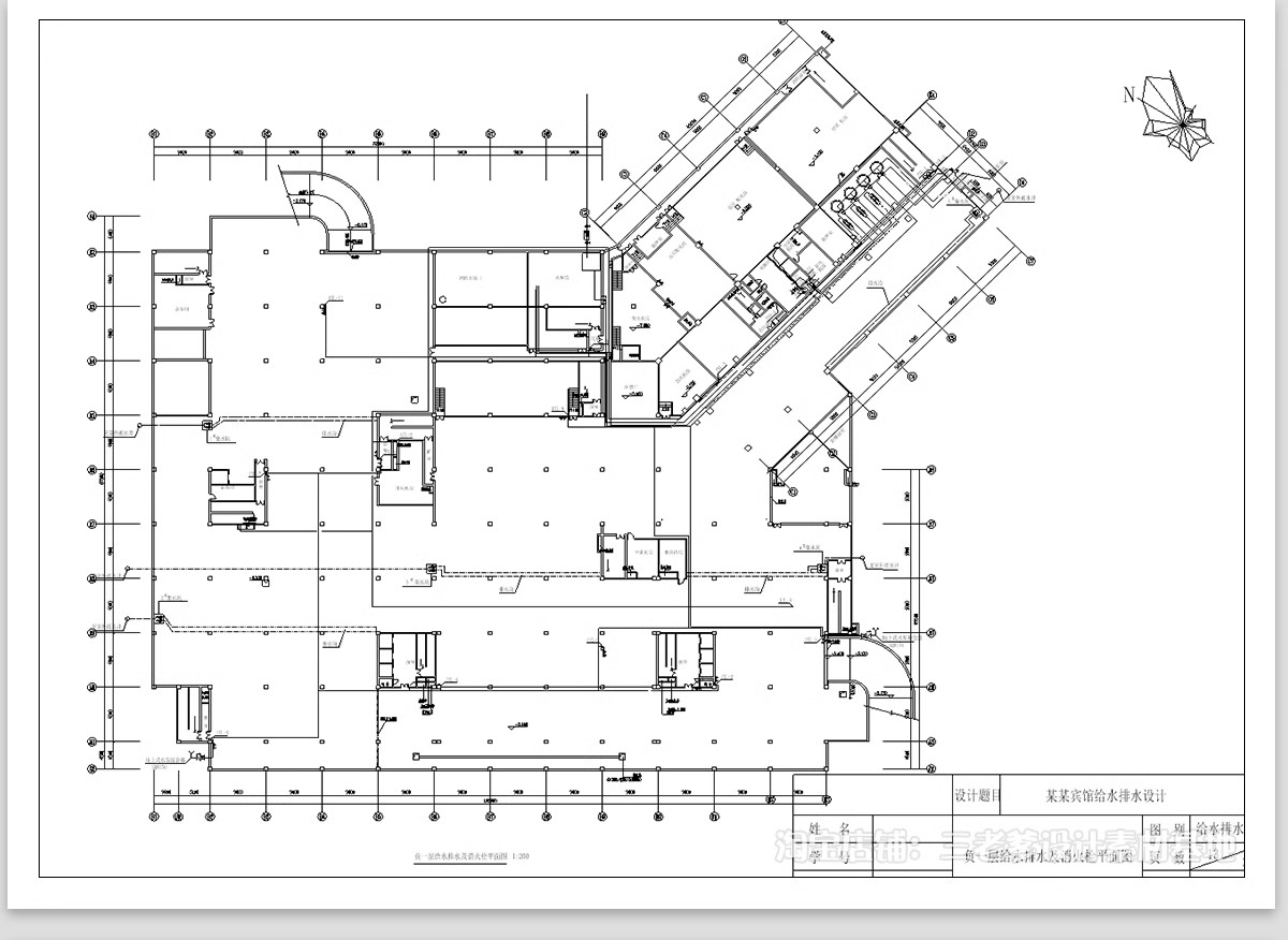 图片[24]-消防给排水电气系统图CAD施工图 工装纸配电强弱电水电全套设计图-大怪兽分享