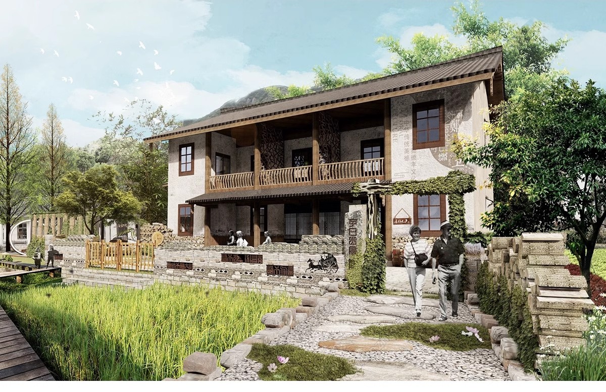 图片[23]-乡村住宅房屋建筑民居民房乡镇沿街楼房农村老房子改造su模型素材-大怪兽分享