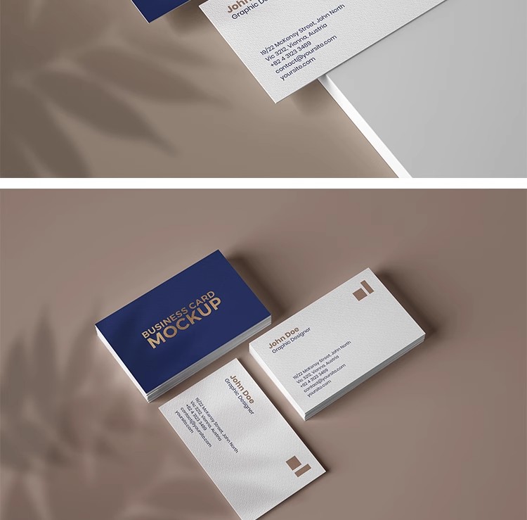 图片[7]-YJ499创意植物光影阴影质感名片卡片智能贴图样机PSD设计素材模板-大怪兽分享