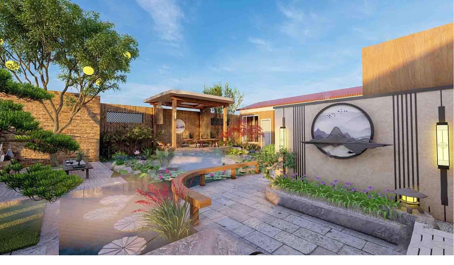 图片[22]-现代新中式庭院花园亭子会客厅铝合金景观亭铝艺休闲凉亭su模型-大怪兽分享