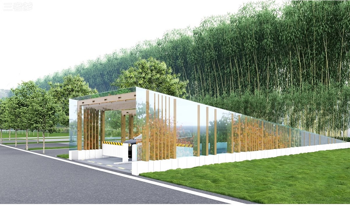 图片[23]-小区景观构筑物住宅建筑地下停车库停车场出入口SU模型库草图大师-大怪兽分享