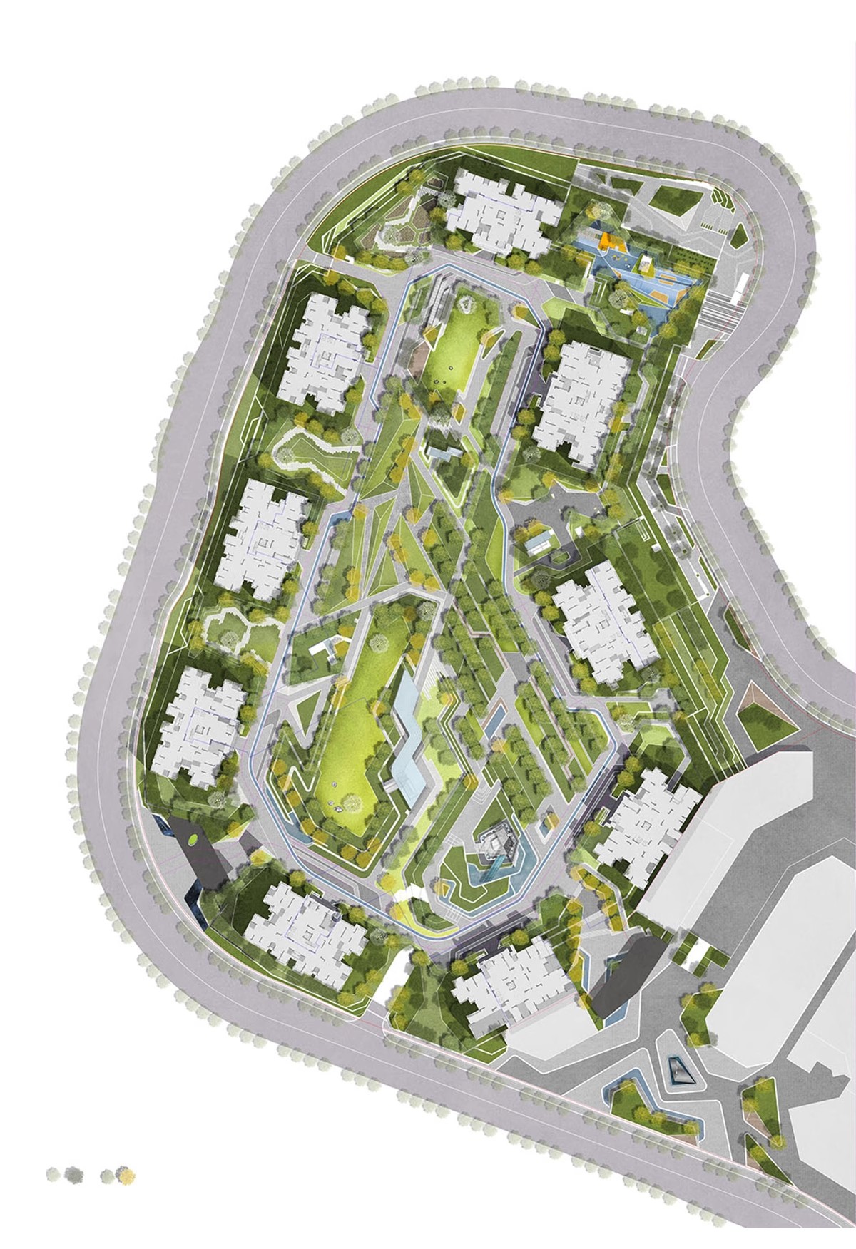 图片[29]-居住小区规划PSD总平面图设计素材 住宅园林景观PS彩色平面效果图-大怪兽分享