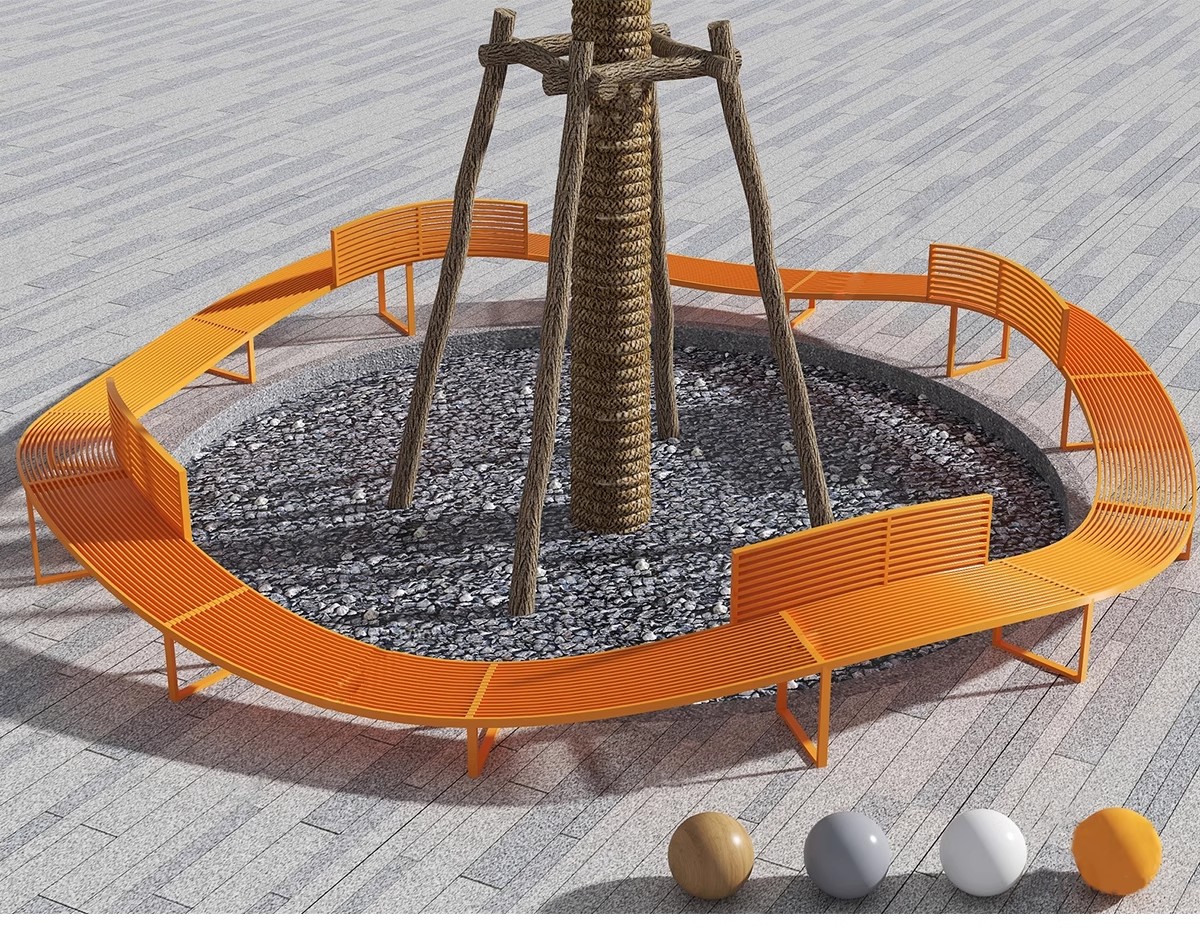 图片[25]-园林异形树桌户外吧台现代公园景观树池创意休闲座椅卡座SU模型-大怪兽分享