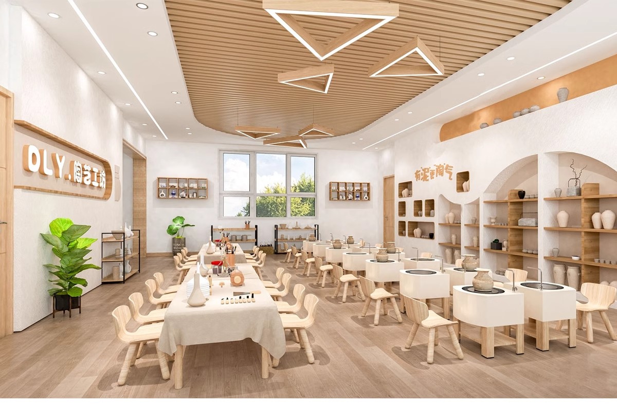 图片[24]-DIY手工坊木工陶艺馆幼儿园教室美工木作培训工坊草图大师su模型-大怪兽分享