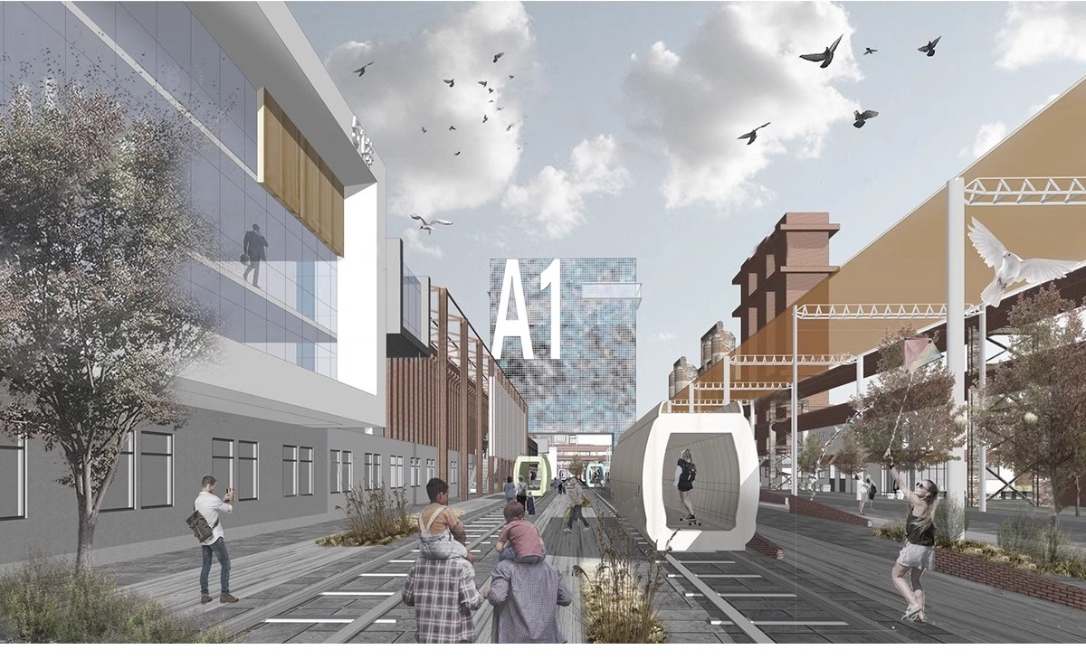 图片[25]-仓库工厂旧厂房改造LOFT公园办公楼创意园区cad工业风遗址su模型-大怪兽分享