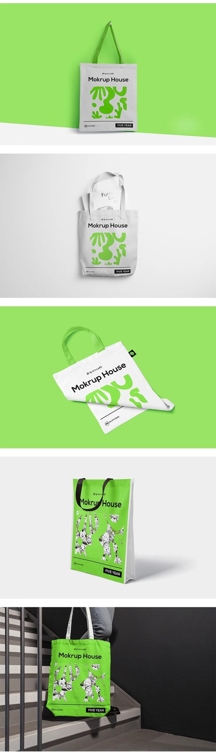 图片[5]-20款帆布包购物袋环保袋手提袋效果展示贴图样机PSD设计素材模板-大怪兽分享