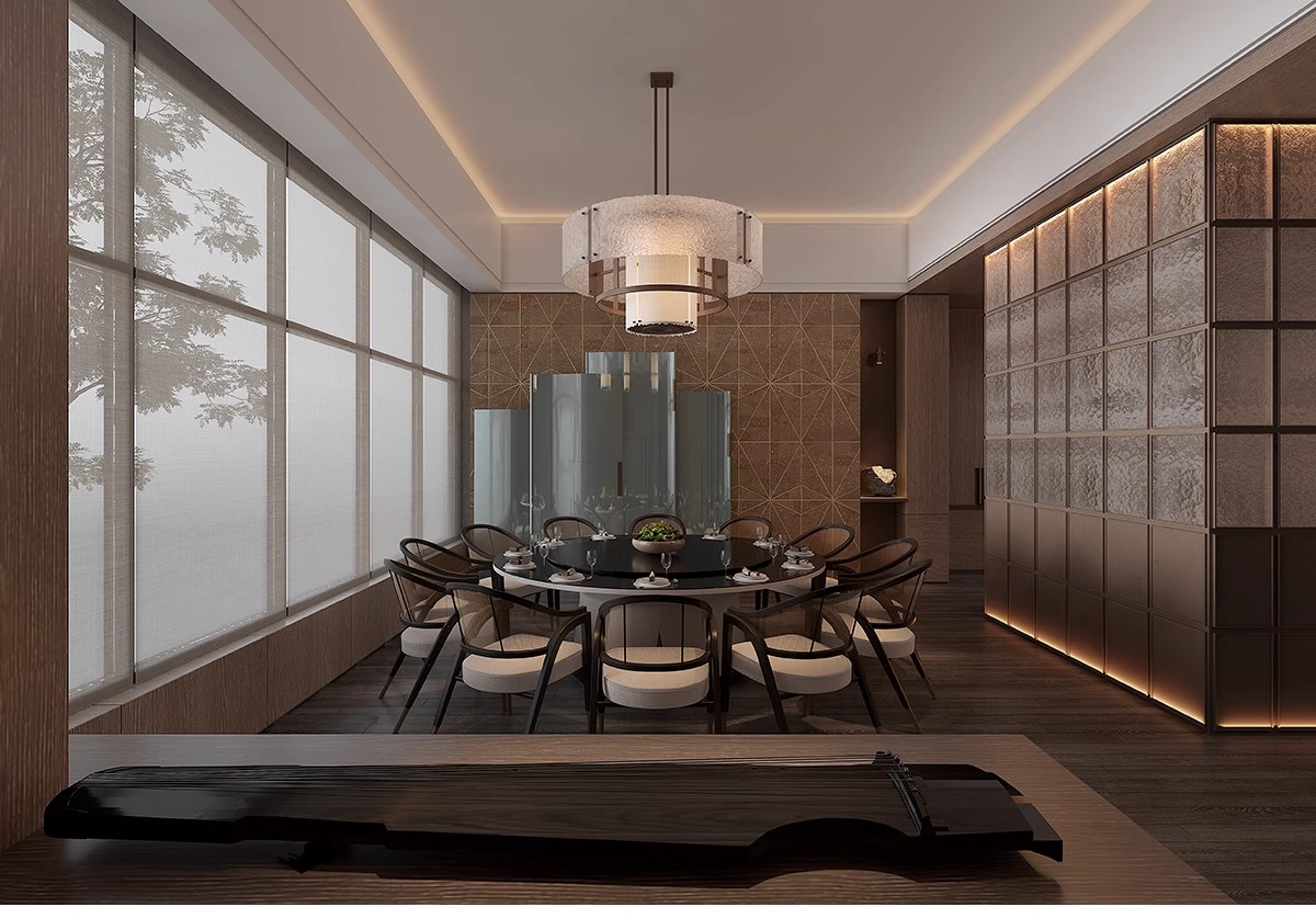 图片[15]-会所CAD施工图 装修设计禅意茶楼餐饮餐厅私人包厢工装素材效果图-大怪兽分享