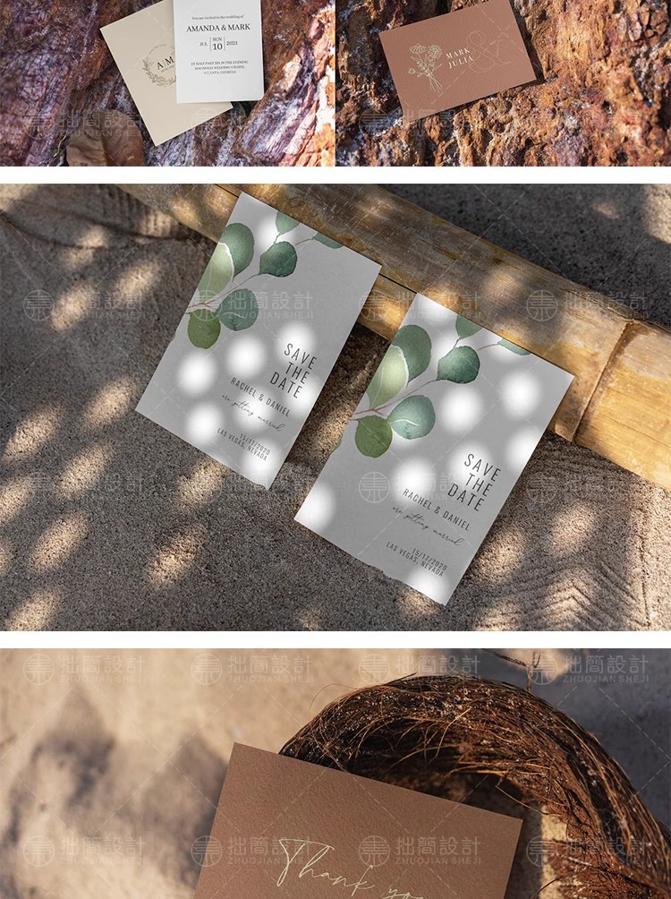 图片[8]-25款时尚卡片贺卡名片请柬明信片场景智能贴图样机PS设计素材模板-大怪兽分享