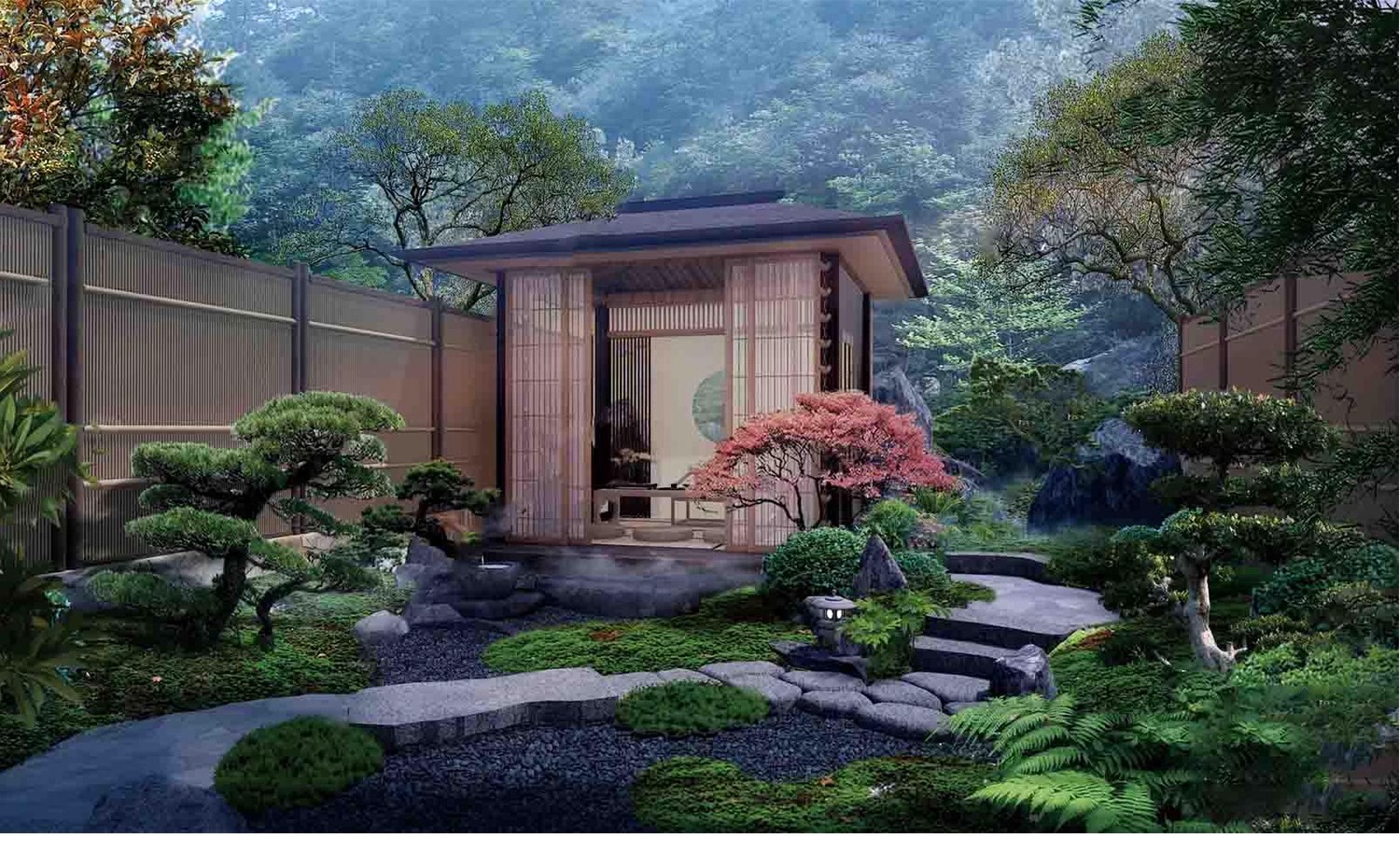 图片[23]-现代新中式庭院花园亭子会客厅铝合金景观亭铝艺休闲凉亭su模型-大怪兽分享