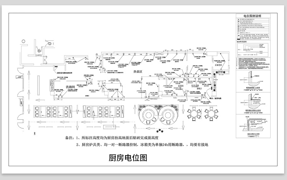 图片[25]-后厨设备设施CAD施工图纸图库平面布置 工装酒店民宿餐饮餐厅厨房-大怪兽分享