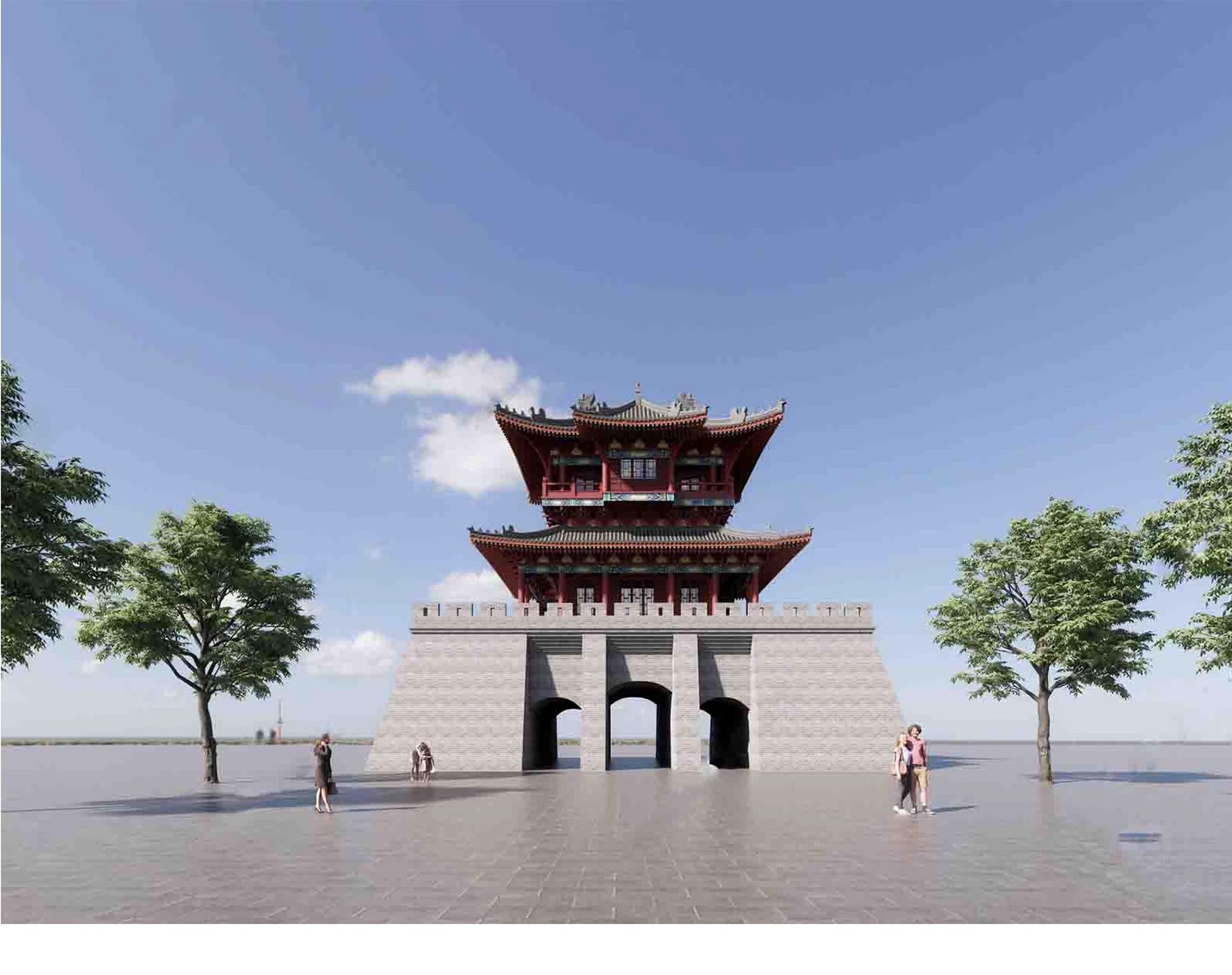 图片[25]-草图大师古建su模型 中式古建筑sketchup亭子城墙牌楼设计素材库-大怪兽分享