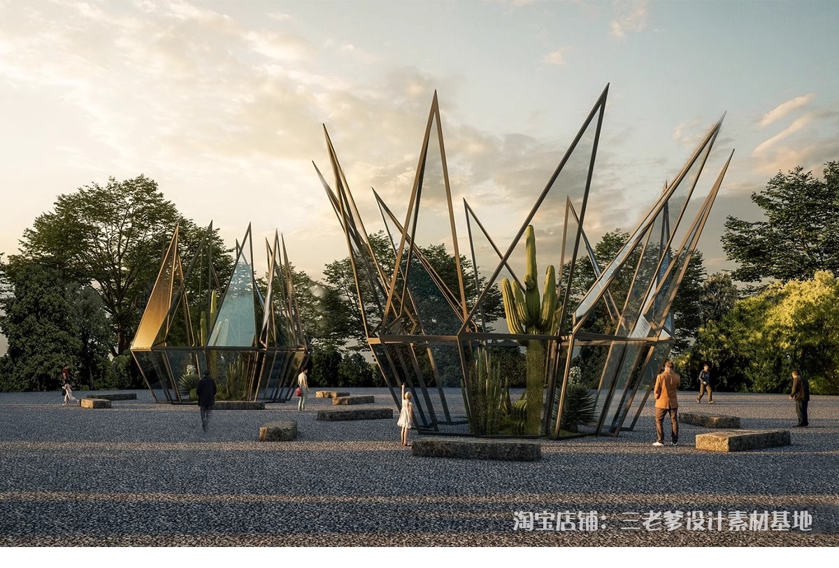 图片[26]-景观园林户外公共艺术装置SU模型 商业广场室外装饰雕塑公园小品-大怪兽分享