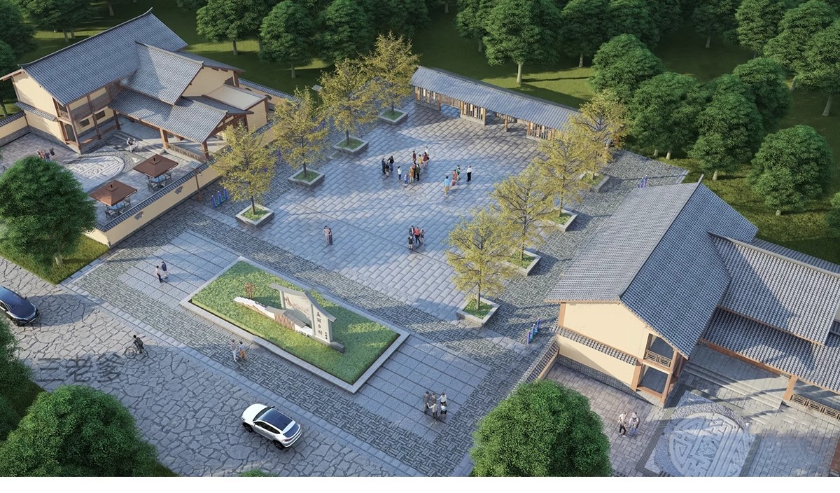 图片[24]-新中式美丽乡村农业生态旅游文化广场民宿公园建筑景观SU模型CAD-大怪兽分享
