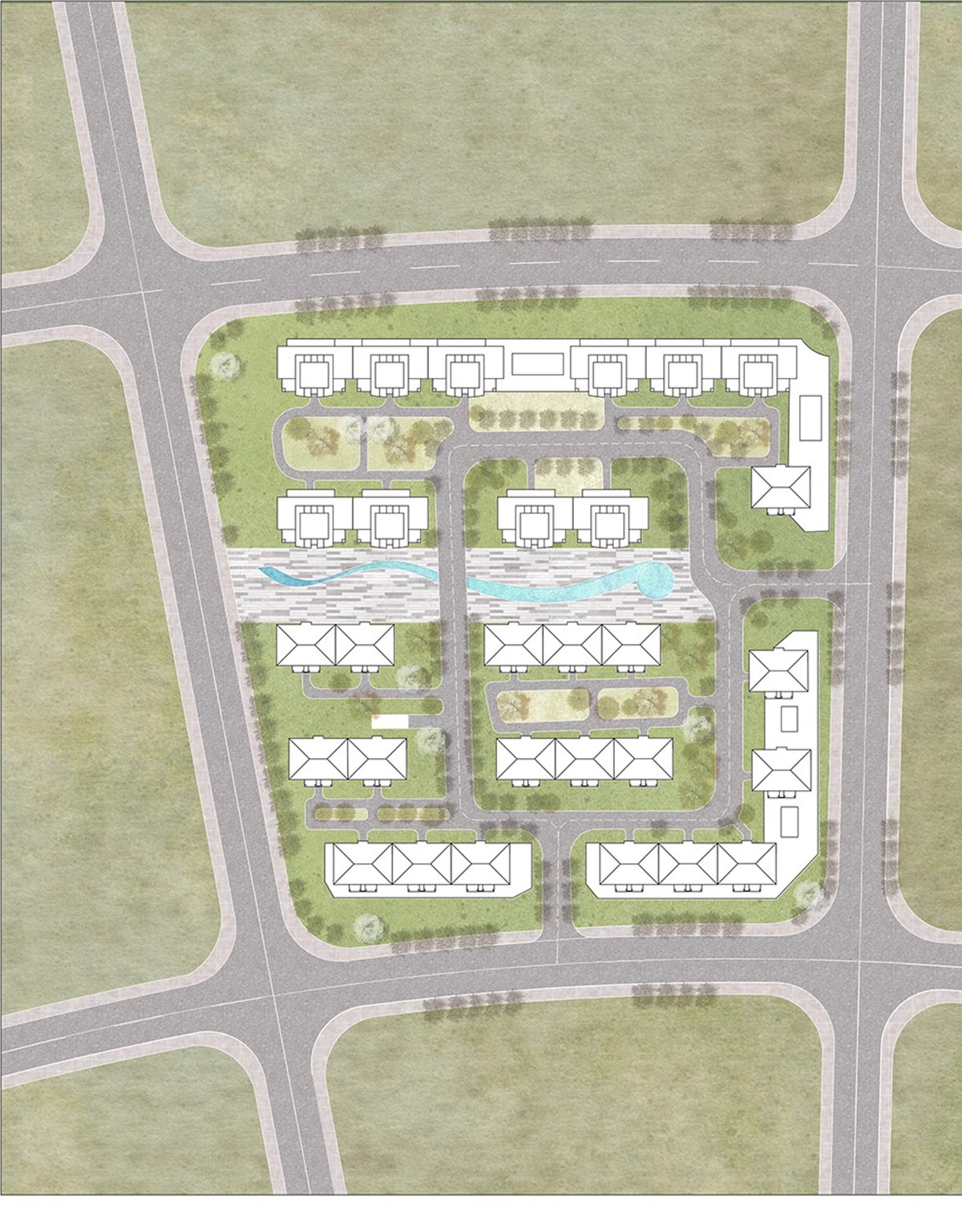 图片[30]-居住小区规划PSD总平面图设计素材 住宅园林景观PS彩色平面效果图-大怪兽分享