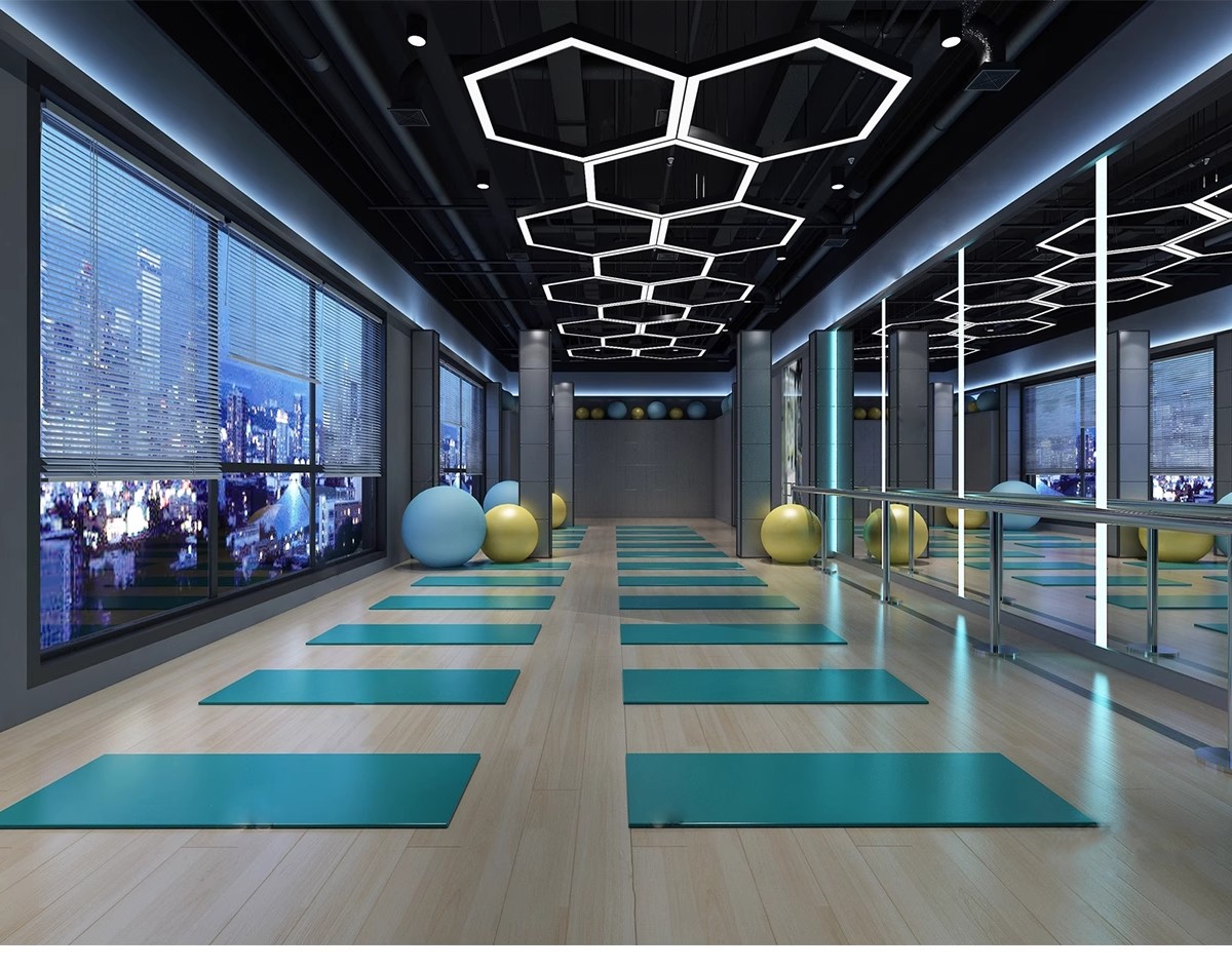 图片[25]-现代工业风健身房SU模型配套CAD施工图俱乐部私教瑜伽室草图大师-大怪兽分享