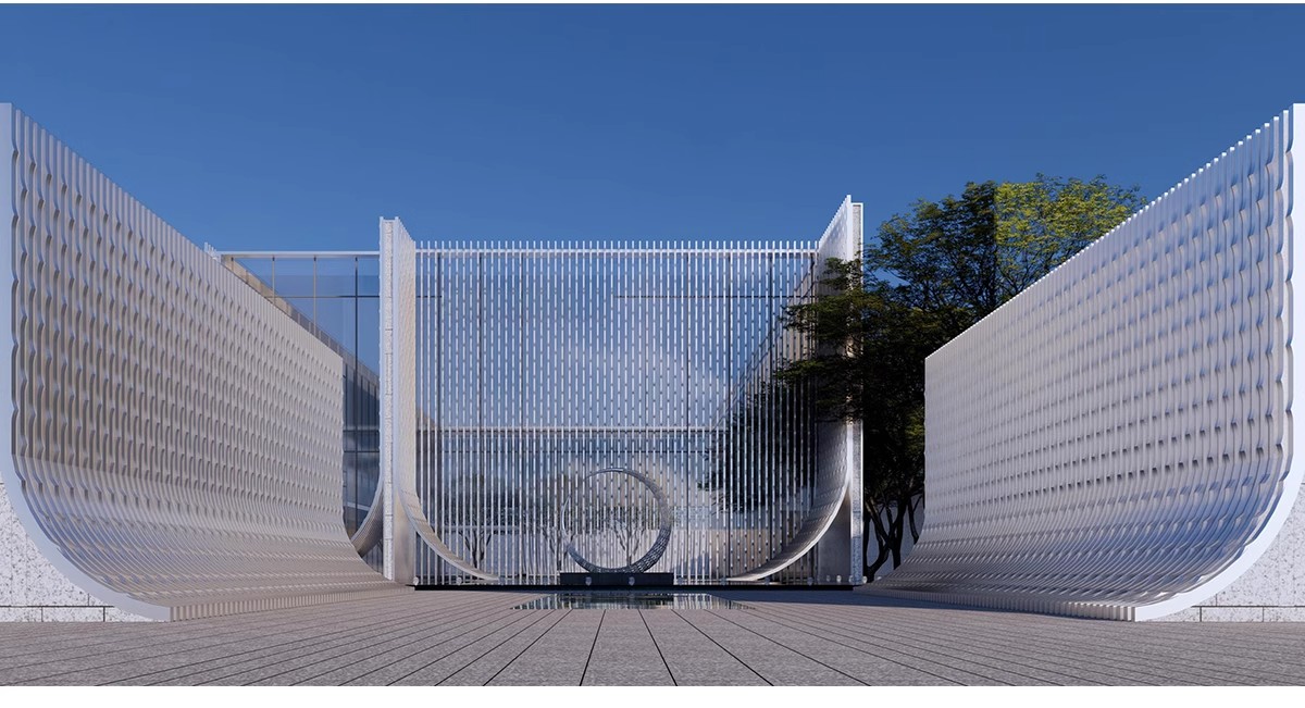 图片[26]-现代异形曲面格栅建筑外立面SU模型商业街镂空装饰墙表皮sketchup-大怪兽分享