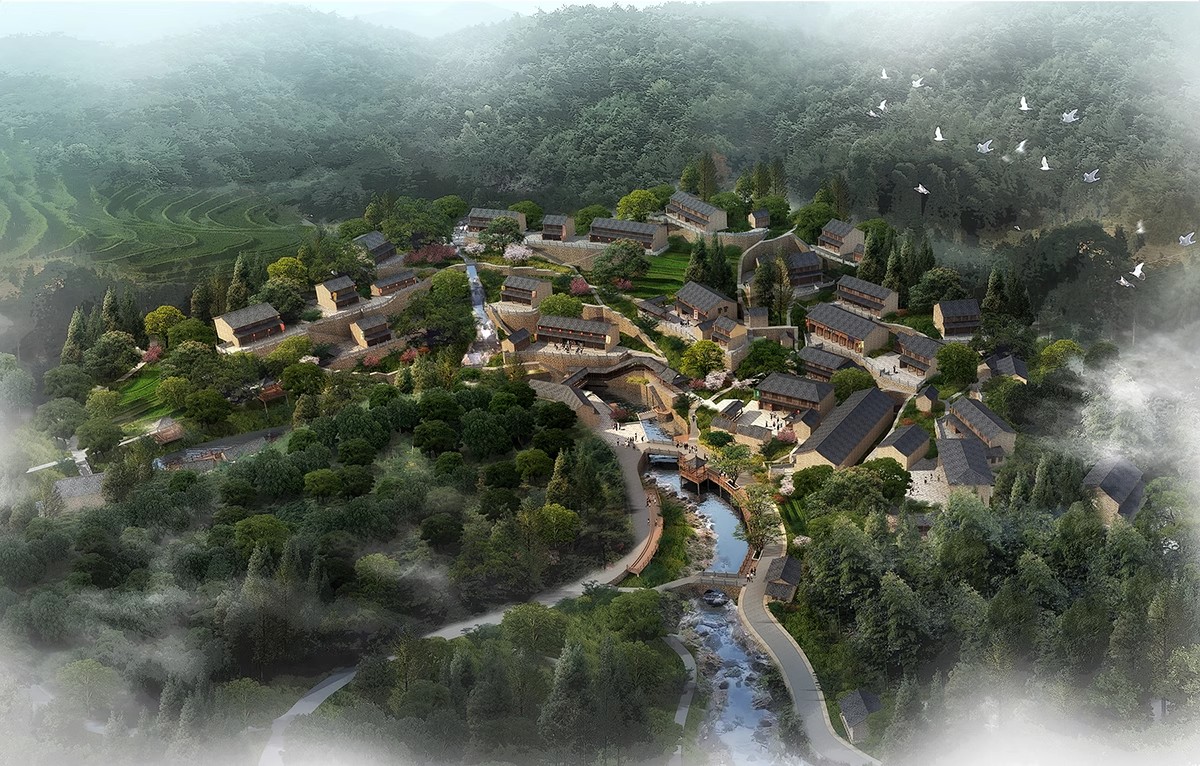 图片[25]-美丽乡村规划PS设计鸟瞰图PSD素材山地旅游度假村景观田园综合体-大怪兽分享