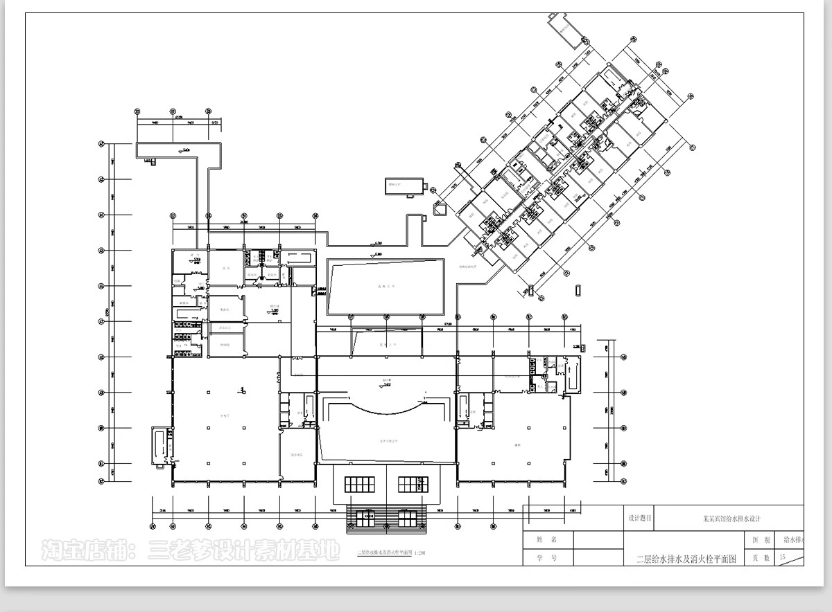 图片[26]-消防给排水电气系统图CAD施工图 工装纸配电强弱电水电全套设计图-大怪兽分享