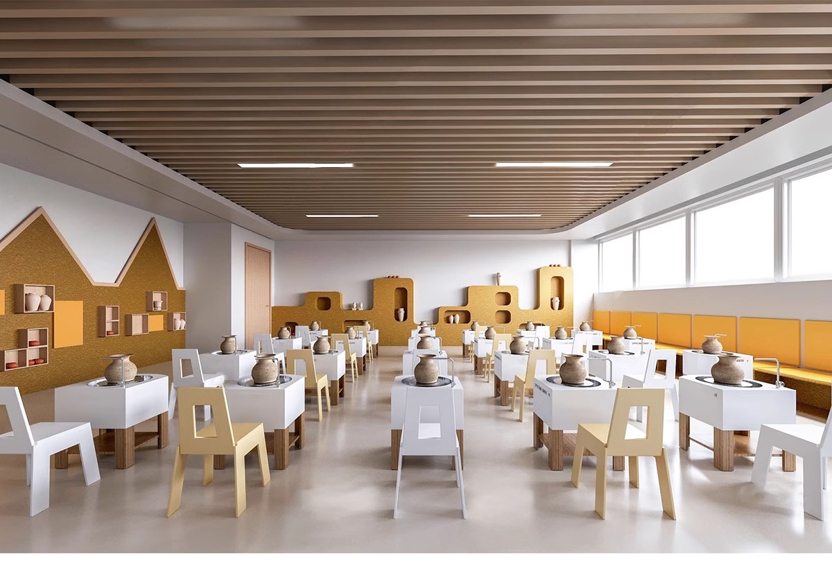 图片[25]-DIY手工坊木工陶艺馆幼儿园教室美工木作培训工坊草图大师su模型-大怪兽分享