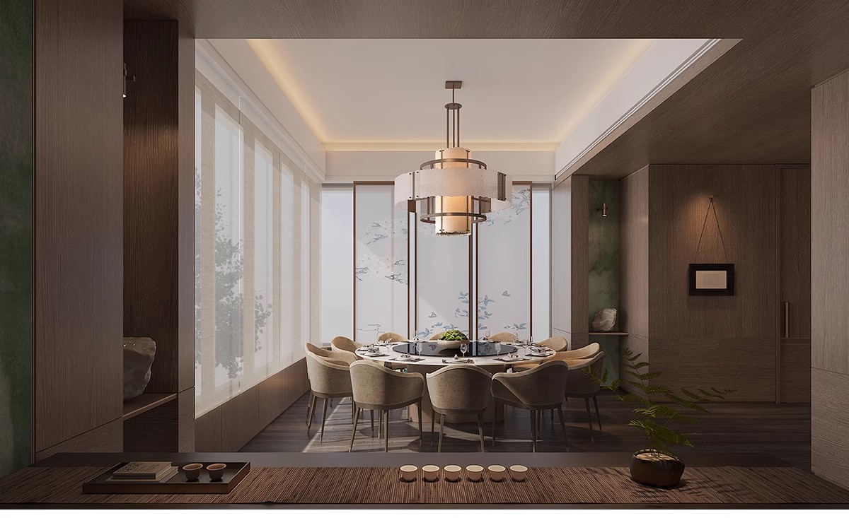 图片[16]-会所CAD施工图 装修设计禅意茶楼餐饮餐厅私人包厢工装素材效果图-大怪兽分享