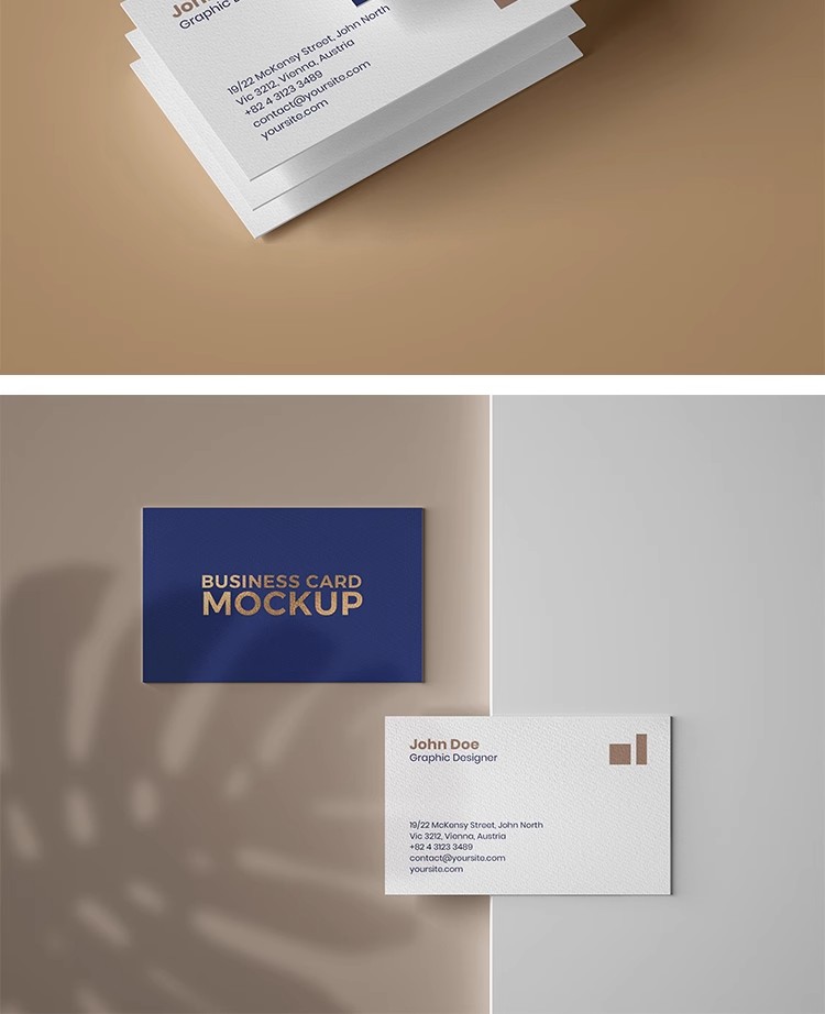 图片[9]-YJ499创意植物光影阴影质感名片卡片智能贴图样机PSD设计素材模板-大怪兽分享