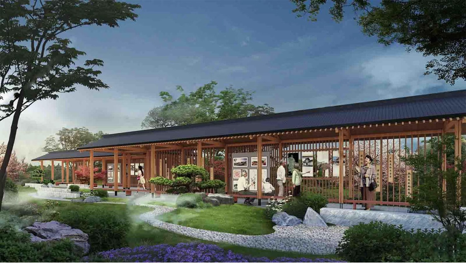 图片[26]-仿古长廊公园景区古建木廊连廊廊架亭廊景观亭子SU模型草图大师-大怪兽分享