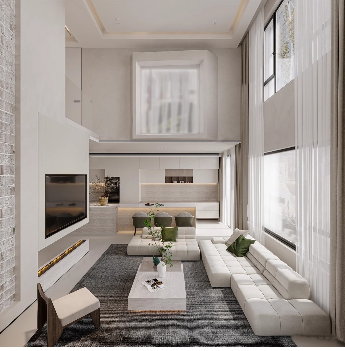 图片[26]-2025年现代简约复式挑空别墅3D模型库家装整体客厅卧室3Dmax素材-大怪兽分享