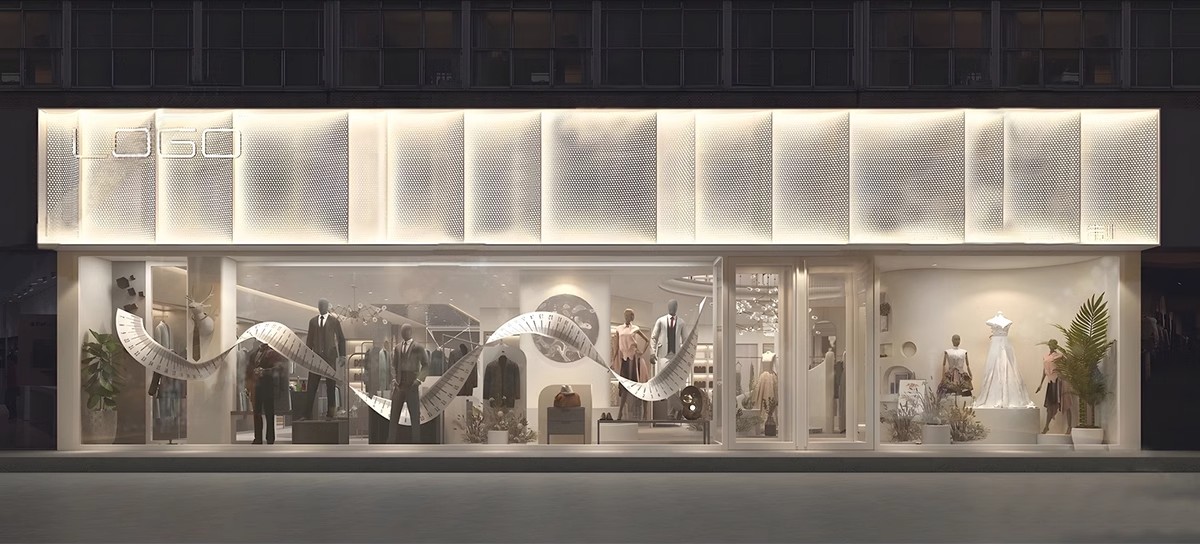 图片[26]-草图大师门头SU模型现代新中式餐厅甜品店面商业街餐饮店铺门面-大怪兽分享