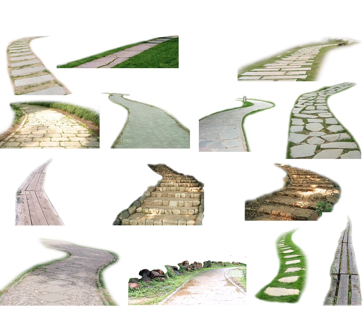 图片[27]-汀步平面彩平图psd素材公园庭院效果踏步石园林小路青石板PS拼贴-大怪兽分享