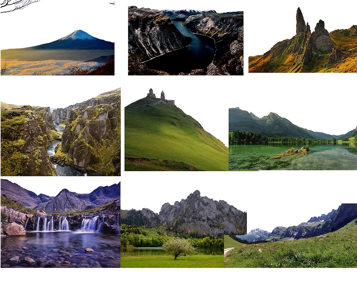 图片[27]-远景山背景植物树木ps素材 树林丛林配景树园林景观效果图psd免抠-大怪兽分享