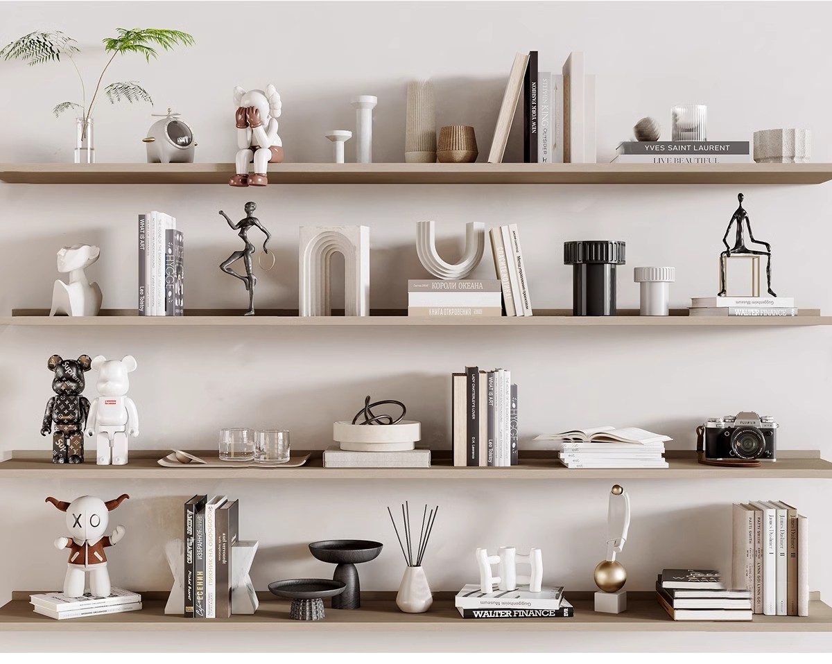 图片[38]-室内SU模型北欧创意雕塑摆件公仔现代装饰品组合挂画草图大师素材-大怪兽分享