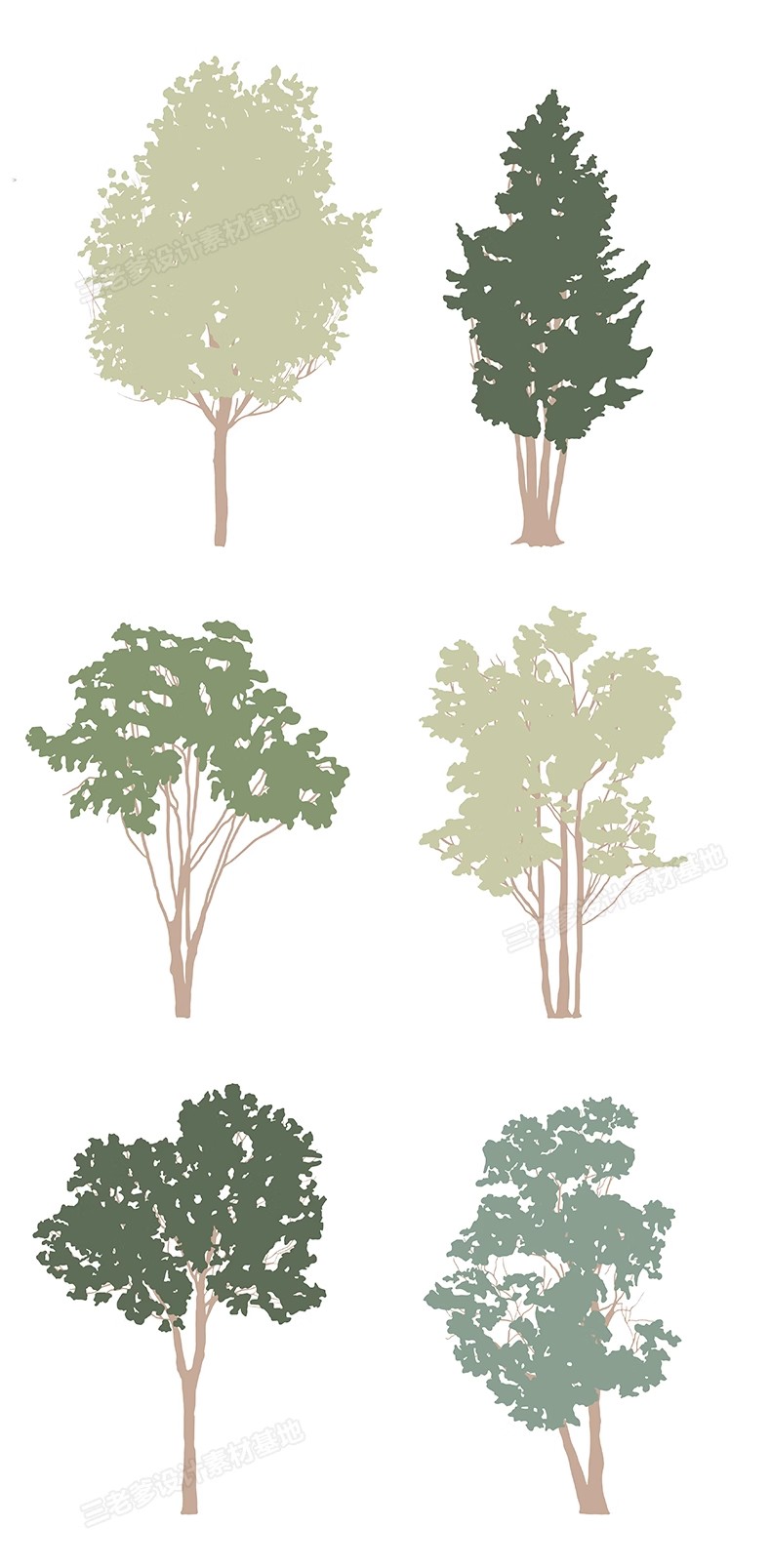 图片[26]-拼贴插画风小清新植物PSD建筑PS剖面Ai矢量立面树PNG免抠分层素材-大怪兽分享
